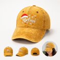 thumbnail image 4 of Baseball Caps For Unisex Vintage Washed Soft Crown Christmas Hat Believe Snowflake Santa Embroidery Sun Shading Headwear, 4 of 6