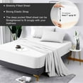 thumbnail image 3 of Liwarace 4 Pieces Queen Size Bed Set Solid Color Deep Pocket Sheets,White, 3 of 13