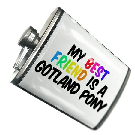 

NEONBLOND Flask My best Friend a Gotland Pony Horse