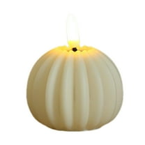 AJKSFHIU Fall Decorations for Home,Flickering Flameless Wax Pumpkin LED Candle,Electronic Candle Lights Thanksgiving Gifts,Autumn Farmhouse Rustic Harvest Decor for Tiered Tray Table Indoor