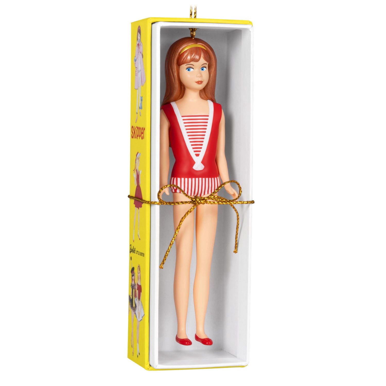 Hallmark Keepsake Christmas Ornament (Barbie 60th Anniversary Barbie's Little Sister, Skipper)