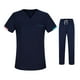 thumbnail image 2 of Conjunto de ropa quirúrgica para hombres y mujeres, ropa de trabajo de esteticista, camiseta y pantalones quirúrgicos de manga corta lavables a máquin, 2 of 8