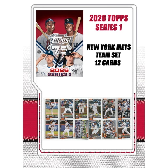 2026 Topps Series 1 Baseball Card Team Set New York Mets Nolan McLean Jonah Tong Lindor