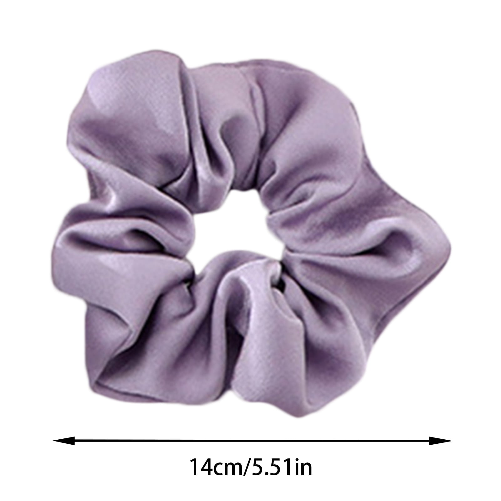 Details about / Women Girls Simple Satin Bright Color Hair Scrunchies Ponytail Holder Accessory