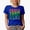 Royal Blue, variant on Prove Them Wrong Babe, Quote for Your Doubters, Groovy Retro Wavy Text Merch Gift, Black T-Shirt, 3XL