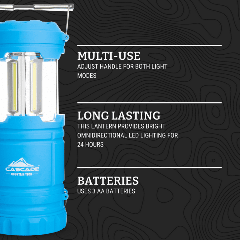 Multi-Mode LED Pop-Up Lantern (3-Pack) – Cascade Mountain Tech