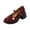 Red, variant on CHICVOMEY Women's Patent Leather Mary Jane Heels Block Heel Platform Pumps with Pearl Buckle Strap Closed Round Toe Chunky Heel Shoes for Work Wedding Casual