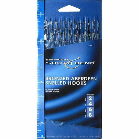 - South Bend Aberdeen Snelled Hook Assortment, Bronze