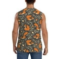 thumbnail image 4 of Daiia Fox And Mushroom Printed Men's Tank Tops,Casual Soft Sleeveless Gym Muscle Shirts Bodybuilding Tee-Medium, 4 of 8