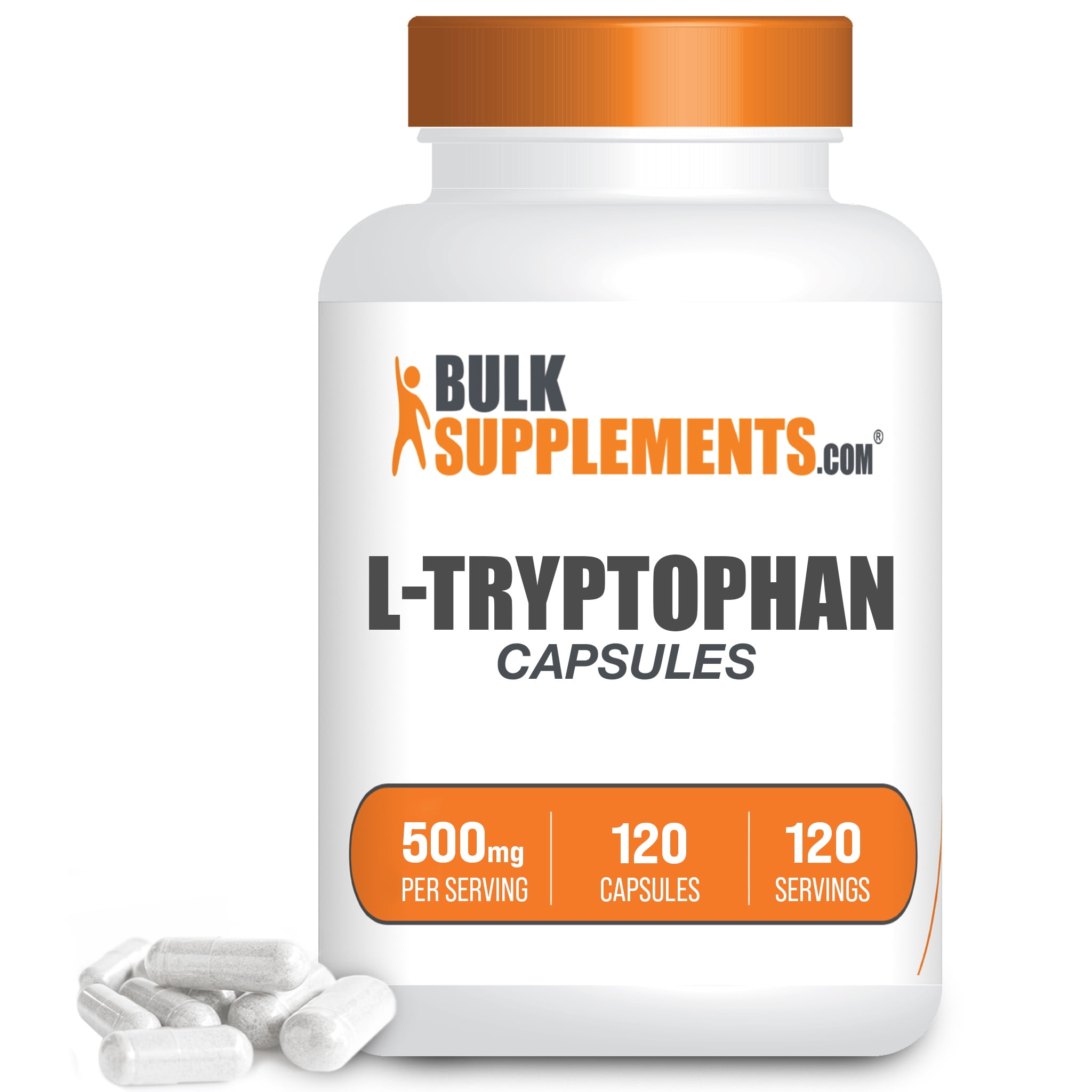 LTryptophan Capsules, 500mg Energy Boosting