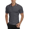 thumbnail image 5 of HAOMEILI Mens Knit Polo Shirts Casual Long/Short Sleeve Classic Polo Shirts Button Down Golf Shirts, 5 of 5