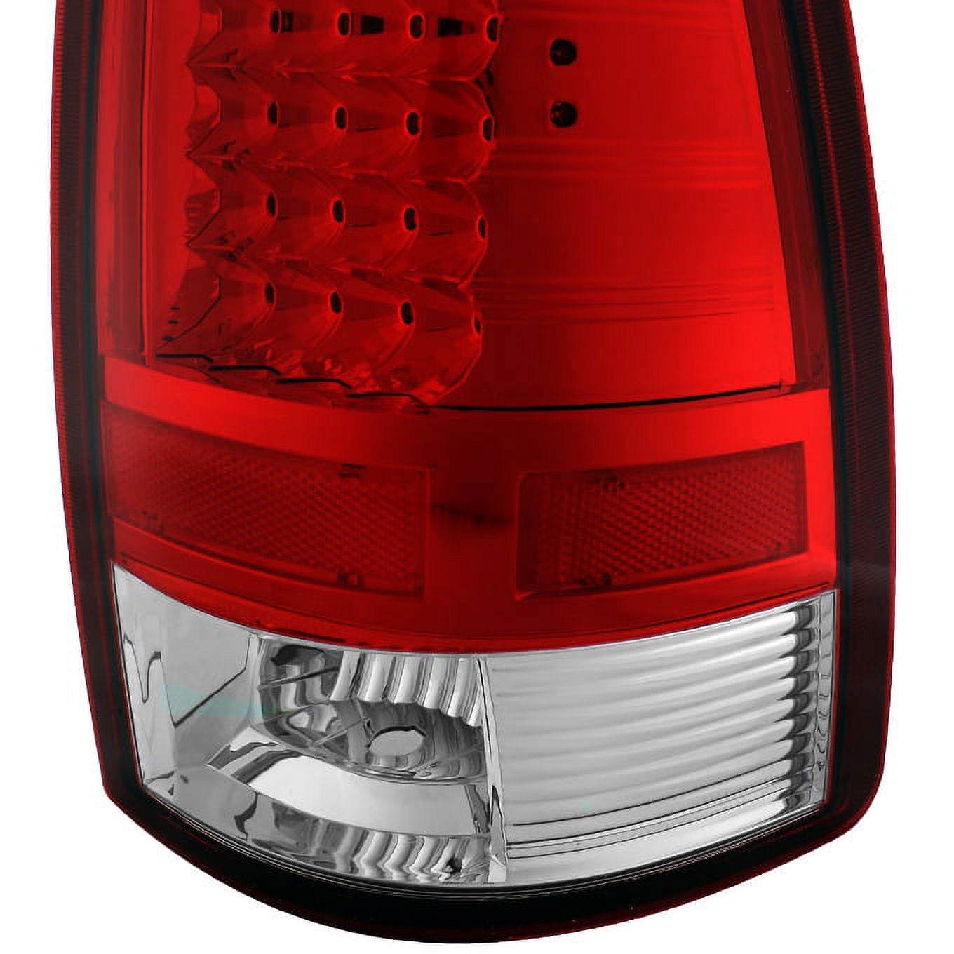 AKKON - For Red Clear 2009-2018 Dodge Ram 1500 10-18 Ram 2500 3500 Pickup Truck LED Tail Lights Pair Left+Right Side