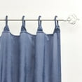 thumbnail image 7 of Exclusive Home Bari Light Filtering Spiral Loop Tab Top Curtain Panels, 54"x108", Slate Blue, Set of 2, 7 of 7