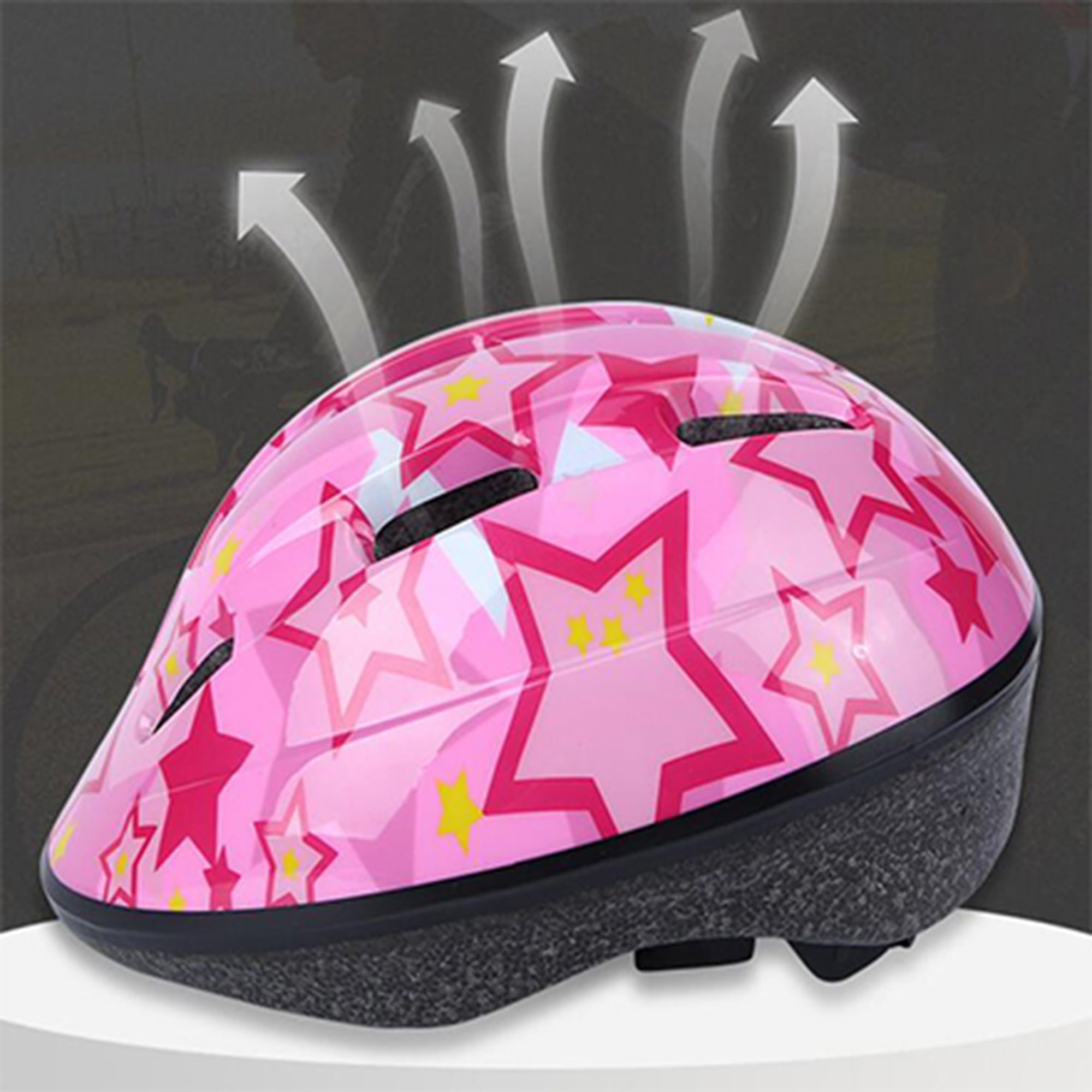 QIYAA Kids Bicycle Helmet Protective Gear Set Children Boys Mtb Bike Helmet Girl Cycling Knee Elbow Wrist Pads for 4~110 Years