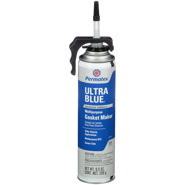 Máquina de juntas Permatex Ultra Blue RTV de silicona, 280 ml, 9.5 onzas