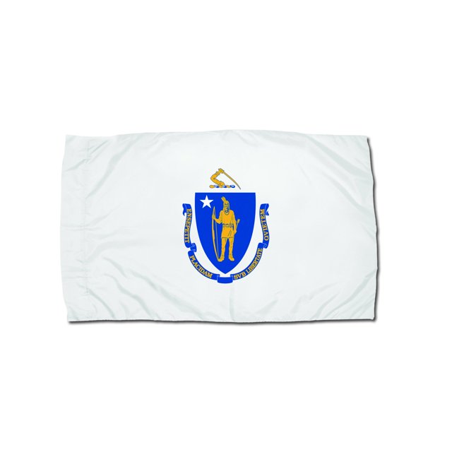 Bandera All Star Flags Massachusetts 91 x 152 cm de nailon para exterior