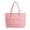 Light Pink Tote Bag, variant on Puffer Tote Bag for Women, Lightweight Large Quilted Tote Bag with Compartments Shoulder Bag Handbags for Travel, Work, Gym 16.1" x 12.21" x 5.51"