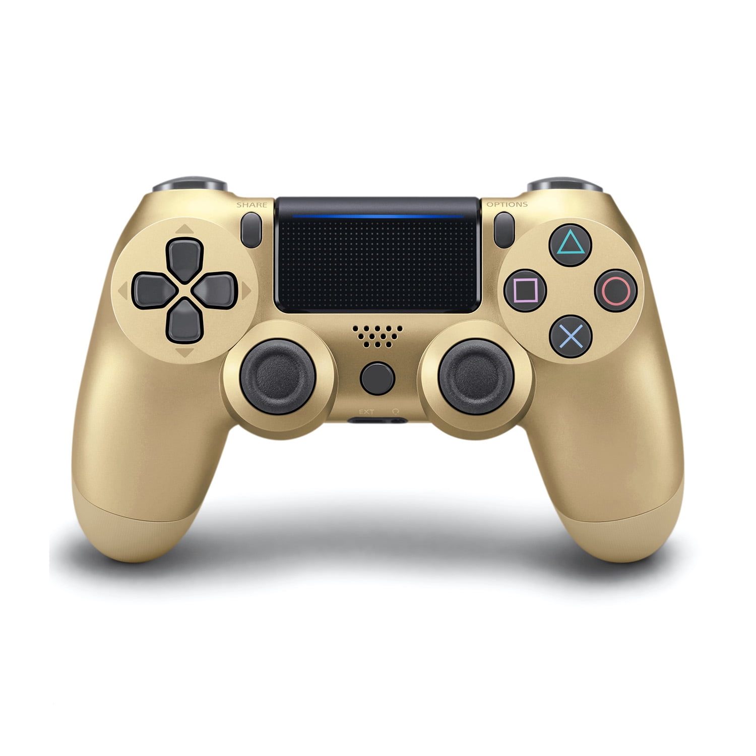 Ps4 Wireless Console Bluetooth Ps4 Controller Handle Joystick With Vibration Built In Usb Cable Gold Walmart Com