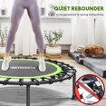 thumbnail image 6 of ONETWOFIT 42" Rebounder Trampoline for Adults, Silent Mini Trampoline Indoor Exercise Fitness Trampoline Bungee Rebounder Workout, 6 of 6