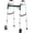 Black, variant on Whlicks Narrow Folding Walker for Seniors, Adjustable Width & Height, Lightweight Aluminum Walker with Wheels, Supports 350 lbs