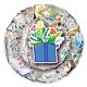 thumbnail image 1 of Pegatinas para libros, flores, vinilo, grafiti, impermeables, 50 unidades, 1 of 5