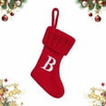 thumbnail image 2 of kjfeif 2026 Nouvelles Bas de Noël Brodés en Tricot avec Initiales, Bas de Noël Personnalisés Rouges, Bas de Noël pour Cheminée, Décoration de Sapin de Noël, 2 of 9