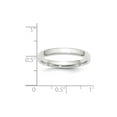 thumbnail image 4 of Solid 10k White Gold 3mm Bevel Edge Comfort Fit Men's Wedding Band Ring Size 14, 4 of 5