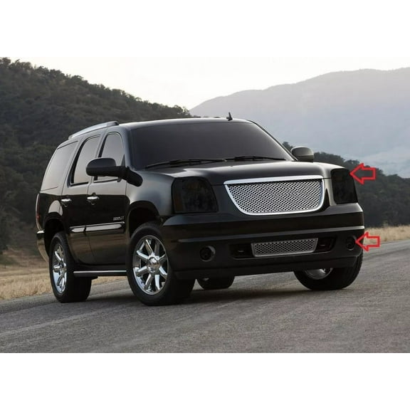 For The BlingLights Tinted Protective Headlight Film Covers for GMC Yukon GMT900