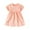 Pink 1, variant on Little Girls Dresses Floral Print Dresses with Short Sleeve Casual Flowy Swing Graphic Cute Dress