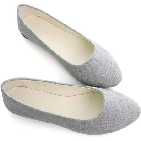 

Women Cute Slip-On Ballet Shoes Soft Solid Classic Pointed Toe Flats