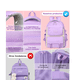 thumbnail image 4 of Mochila Escolar Viaje Reforzada Bolsa Impermeable para Niños y Niñas  Xtellar morado, 4 of 4