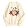 thumbnail image 5 of Peichun Tis the Pumpkin Spice Season Sweatshirt for Women Fall Long Sleeve Crew Neck Pullover Tops Vintage Graphic Drop Shoulder Loose Cozy Thanksgiving Day Shirts 1-Light Yellow L, 5 of 5