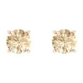 thumbnail image 3 of 0.5 Ct Round Cut Studs Natural Morganite 18K Rose Solid Solid Gold Everyday Dainty Earrings Screw Back, 3 of 7