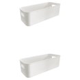 thumbnail image 3 of Naiovety White Durable Storage Box Storage Suitable Non-toxic And Box Odorless Non-Toxic Friendly For Basket Sturdy Handles And Blanco 2piezas, 3 of 6