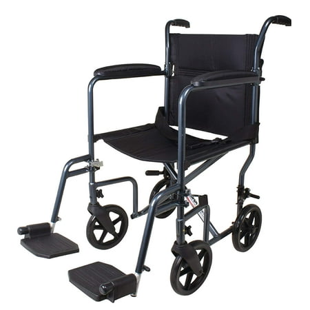 - Carex Transport Wheelchair, Lightweight Transport Chair With 8 Inch Oversized Wheels and 19 Inch Seat