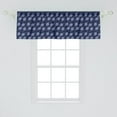 thumbnail image 2 of Ambesonne Peacock Window Valance, Modern Bohemian Feathers, 54" X 18", Lavender Ceil Blue, 2 of 3