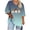 A-Green, variant on CLOISE 3/4 Sleeve T Shirts for Women Plus Size Halloween Pullover Loose Graphic V Neck Tops Trendy Fall Tunic Clothes Black 5XL