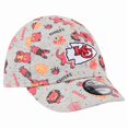 thumbnail image 3 of Infant New Era  Gray Kansas City Chiefs Animal 9TWENTY Adjustable Hat, 3 of 5