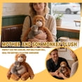 thumbnail image 6 of Mama Punch Monkey Plush, 13.8" Orangutan Plush – Oran-Mama with Baby Punch Adorable Stuffed Animal Companion for Kids & Animal Fans, 6 of 6