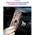 thumbnail image 2 of Military Grade Drop Impact for Samsung Galaxy A53 5G Case Galaxy A53 Case 360 Metal Rotating Ring Kickstand Holder Armor Heavy Duty Shockproof Case for Galaxy A53 5G Phone Case (Rose Gold), 2 of 8