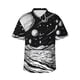 thumbnail image 1 of Balery Cosmic Landscape Celestial Art Camisas hawaianas de manga corta para hombre, camisas playeras de corte holgado, camisas de vacaciones con botones,Small, 1 of 7