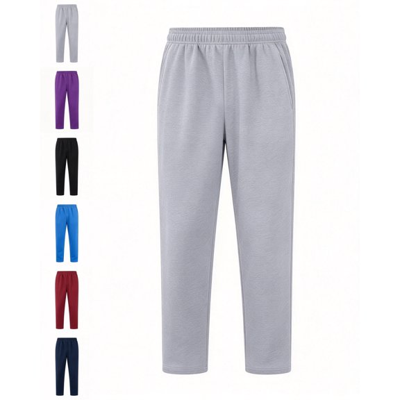Nugftut Boys Pants Size 10-12 Casual Straight Leg Pants with Pockets Active Pants