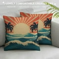 thumbnail image 3 of Nawypu  Tropical Palms and Sunshine  Throw Pillow Case Cushion Cover Home Office Decorative,, 3 of 5