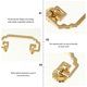 thumbnail image 3 of unbranded 2Ud Vintage De Dorado Para Puertas De Armarios Y Gabinetes, 3 of 8