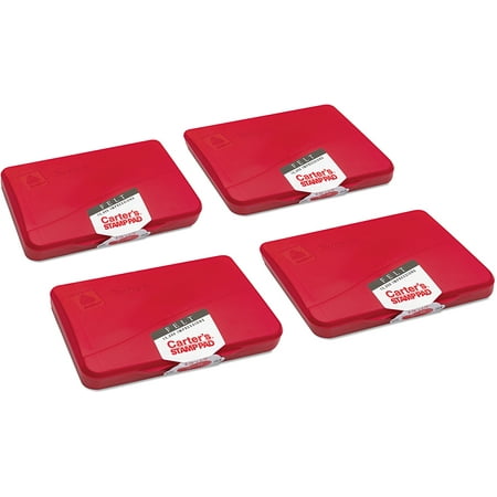 4 Stamps Felt Ink Pad - Carters Felt Stamp Pad, Bundle of 4