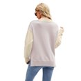 thumbnail image 4 of xiaxaixu Pull Femme Mode Saint-Valentin Lèvres Coeur Imprimé Col Rond Manches Longues Tricotés Tops Automne Hiver Pulls Décontractés, 4 of 9