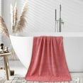 thumbnail image 4 of Fiudx Toalla de Terciopelo Coral, Toalla de Baño de Vellón Ultrasuave, Gorro para Secar El Cabello Muy Absorbente, Toalla de Playa Que No Suelta Pelusa, Ideal para Uso Doméstico, Playa o Actividades, 4 of 4