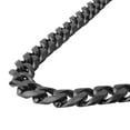thumbnail image 5 of EOEMY 12/15mm High Polished Cut Curb Chain Stainless Steel Mens Necklace Or Bracelet-Black-15mm-10.5Inch Bracelet, 5 of 6