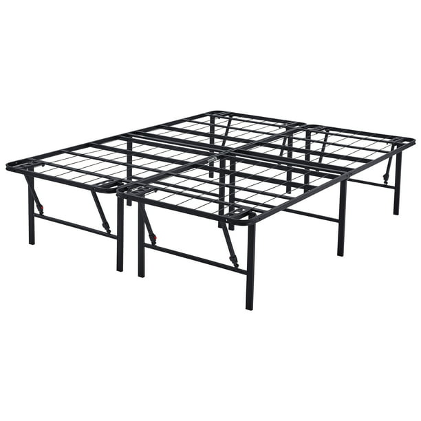Mainstays 18 High Profile Foldable, Foldable Metal Bed Frame Queen