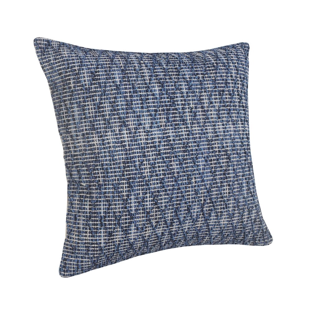 LR Home Modern Traditional Blue Diamond Geometric Throw Pillow